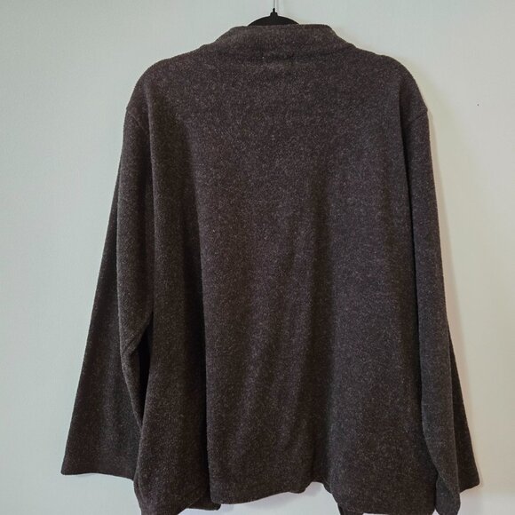 Bonnie Evans Plus 24 Quarter Zip Fleece Pullover | Soft Cozy Warm Long Sleeve To - Picture 3 of 6